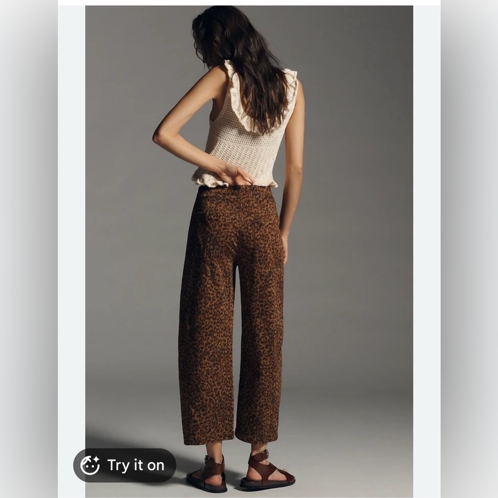 Anthropologie Pilcro Izzie Pull On Barrel Pants - Picture 2 of 4